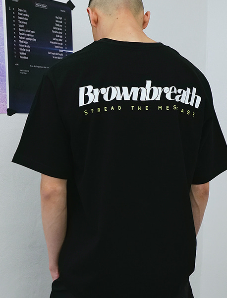 B TYPE TEE - BLACK brownbreath