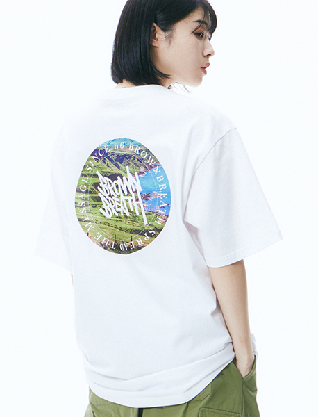 MEADOW TEE - WHITE brownbreath